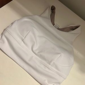 white lululemon long bra top with padding